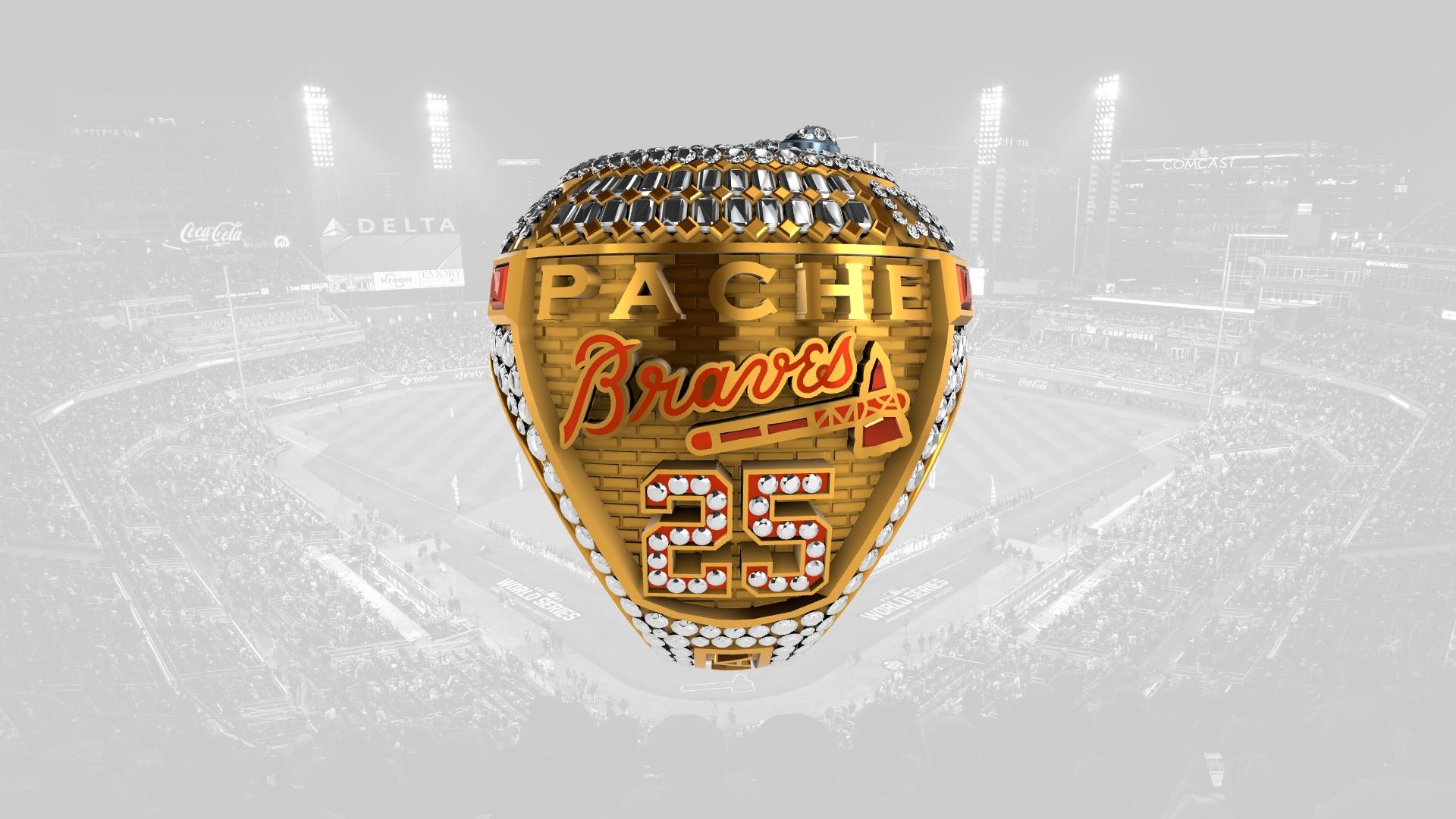2021 Braves World Series Ring - Cristian Pache
